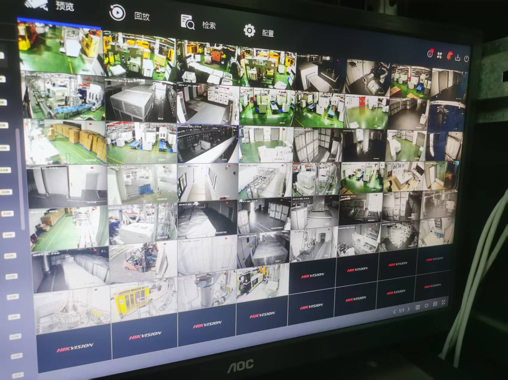 监控显示器画面图片